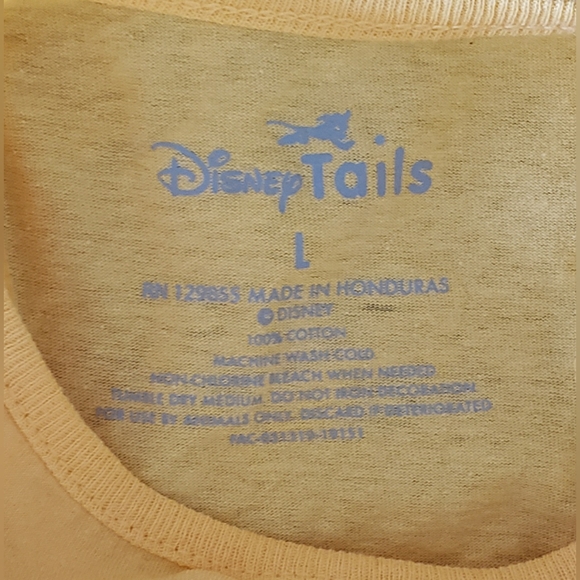 NWT Disneyland Tails Doggie T Shirt in Yellow - Picture 5 of 7